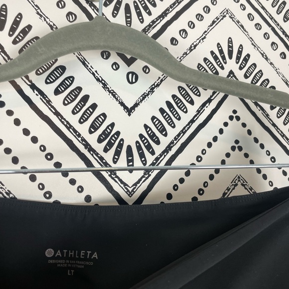 Women Athleta Black Stretch Slip on Smooth Ponte Stellar Trouser Pants Sz L Tall - Picture 3 of 10